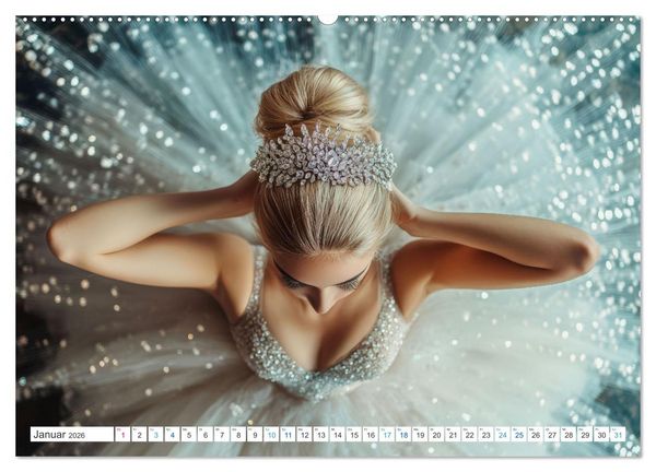 Produktbild: Ballerinas in Diamanten (Wandkalender 2026 DIN A2 quer), CALVENDO Monatskalender