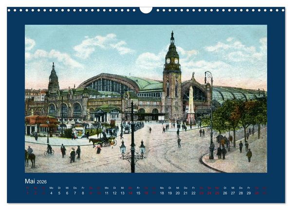Produktbild: Lebendiges Hamburg von 1888 bis 1918 (Wandkalender 2026 DIN A3 quer), CALVENDO Monatskalender