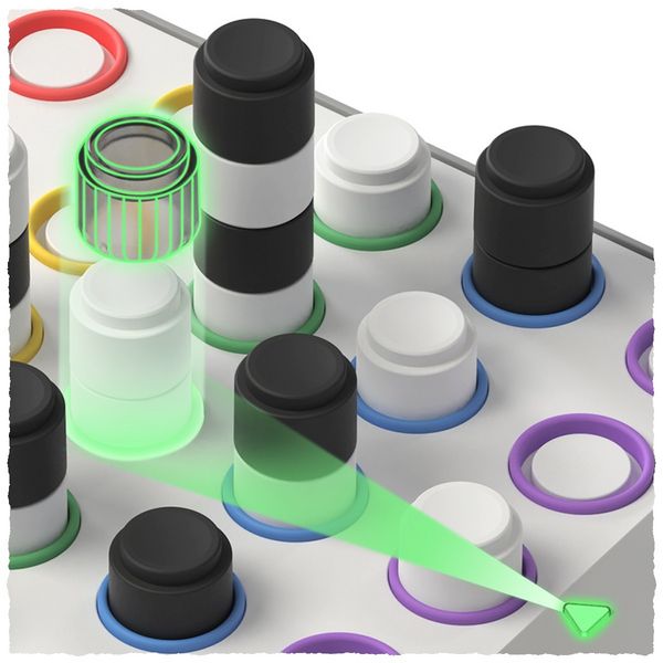 Produktbild: GiiKER Smart Four Elektronisches 3D Vier-in-einer-Reihe Logikspiel f&uuml;r Kinder & Erwachsene