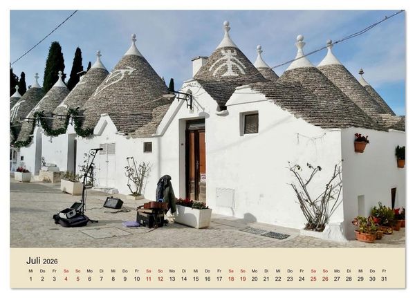 Produktbild: Apulien ... der S&uuml;den Italiens (Tischkalender 2026 DIN A5 quer), CALVENDO Monatskalender
