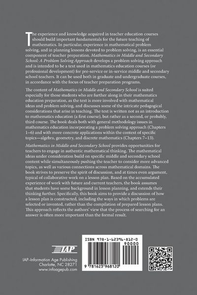 Produktbild: Mathematics in Middle and Secondary School