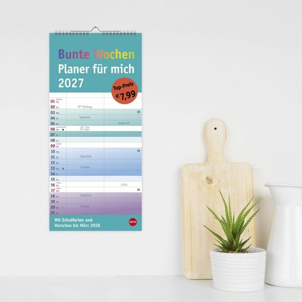Produktbild: Bunte Wochen Planer f&uuml;r mich 2027