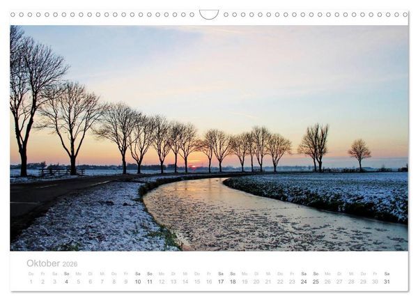 Produktbild: Polderlandschaften in Holland (Wandkalender 2026 DIN A3 quer), CALVENDO Monatskalender