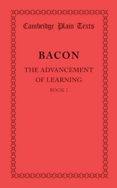 Produktbild: The Advancement of Learning