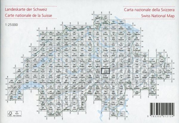 Produktbild: Swisstopo 1 : 25 000 Amsteg