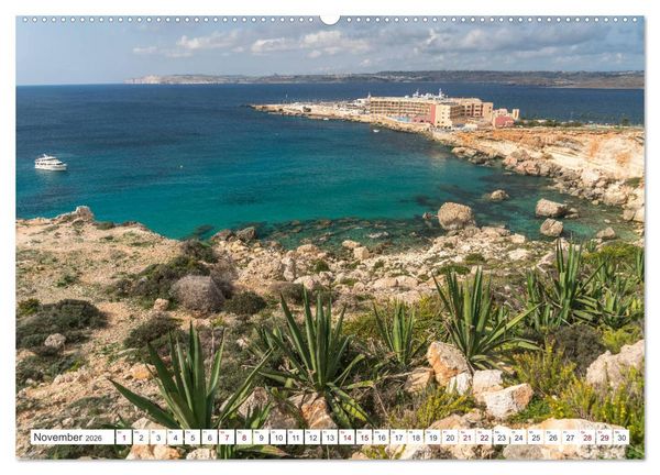 Produktbild: Malta - Gozo und Comino (hochwertiger Premium Wandkalender 2026 DIN A2 quer), Kunstdruck in Hochglanz