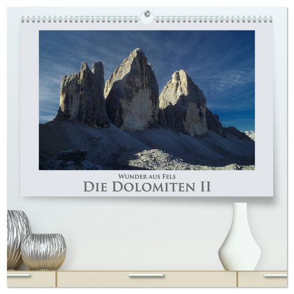 Produktbild: Wunder aus Fels - Die Dolomiten II (hochwertiger Premium Wandkalender 2026 DIN A2 quer), Kunstdruck in Hochglanz