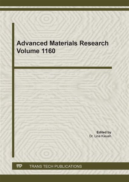 Produktbild: Advanced Materials Research Vol. 1160