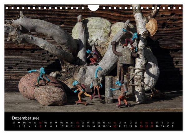 Produktbild: Micro Dino Skaters 2026 (Wandkalender 2026 DIN A4 quer), CALVENDO Monatskalender