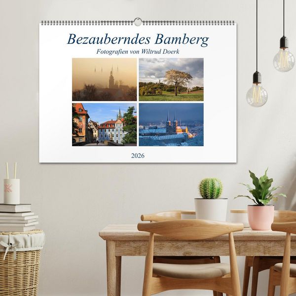 Produktbild: Bezauberndes Bamberg (Wandkalender 2026 DIN A2 quer), CALVENDO Monatskalender