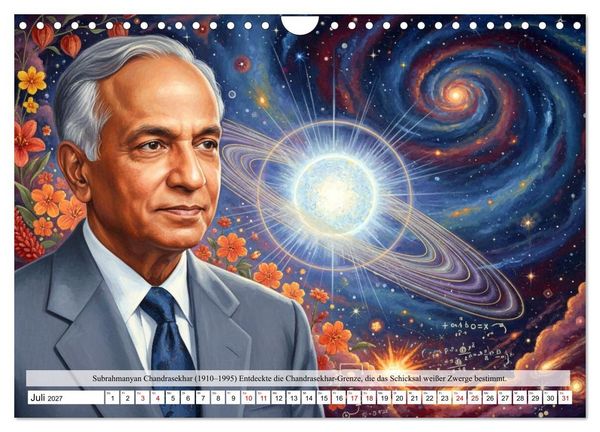 Produktbild: Pioniere der Astrophysik (Wandkalender 2027 DIN A4 quer), CALVENDO Monatskalender