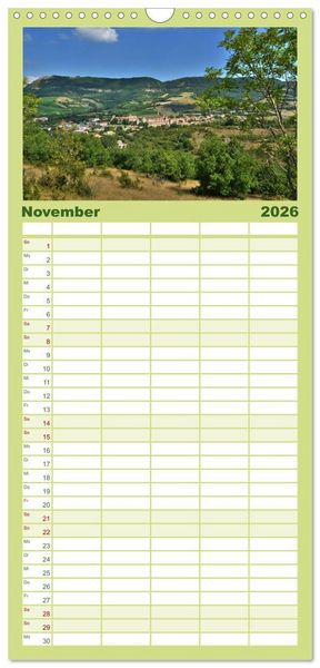 Produktbild: Familienplaner 2026 - Languedoc-Roussillon - unter der Sonne des Midi mit 5 Spalten (Wandkalender, 21 x 45 cm) CALVENDO