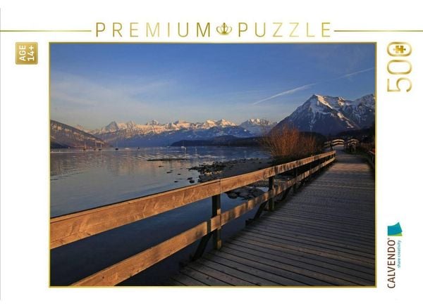 CALVENDO Puzzle Thunersee, Berner Oberland, Schweiz | 500 Teile Lege-Größe 48 × 36 cm Foto-Puzzle für Erwachsene