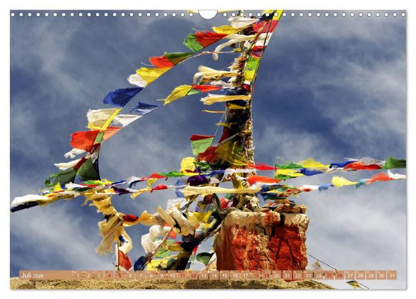 Produktbild: Tsch&ouml;rten, Architektur des Himalaya (Wandkalender 2026 DIN A3 quer), CALVENDO Monatskalender