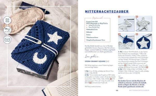 Produktbild: Buchh&uuml;llen h&auml;keln &ndash; mit crochetinglara