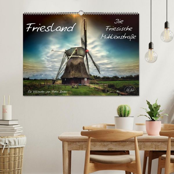 Produktbild: Friesland - Die Friesische M&uuml;hlenstra&szlig;e (Wandkalender 2026 DIN A2 quer), CALVENDO Monatskalender