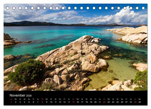 Produktbild: Sardinien / CH-Version (Tischkalender 2026 DIN A5 quer), CALVENDO Monatskalender