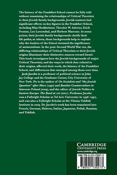 Produktbild: The Frankfurt School, Jewish Lives, and Antisemitism