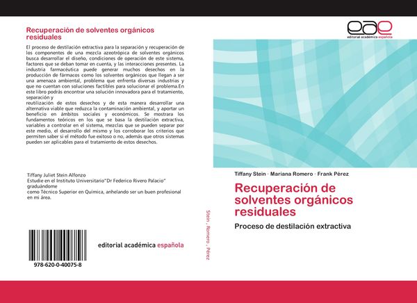 Produktbild: Recuperaci&oacute;n de solventes org&aacute;nicos residuales