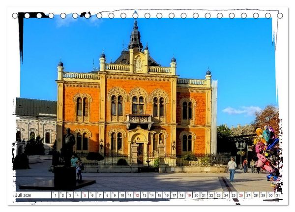 Produktbild: Novi Sad Serbiens unbekannte Sch&ouml;nheit (Tischkalender 2026 DIN A5 quer), CALVENDO Monatskalender
