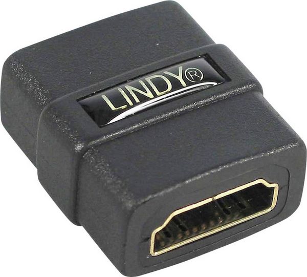 Produktbild: LINDY 41230 HDMI Adapter [1x HDMI-Buchse - 1x HDMI-Buchse] Schwarz