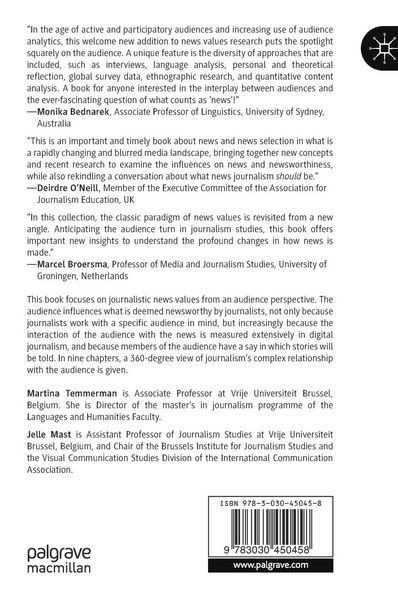 Produktbild: News Values from an Audience Perspective