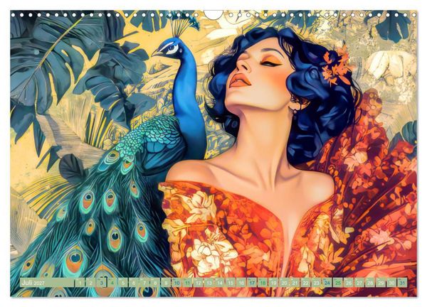 Produktbild: Die Epoche Art Nouveau - Mit eleganter Mode (Wandkalender 2027 DIN A3 quer), CALVENDO Monatskalender