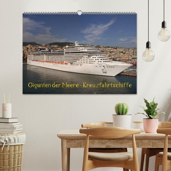 Produktbild: Giganten der Meere - Kreuzfahrtschiffe (Wandkalender 2026 DIN A2 quer), CALVENDO Monatskalender