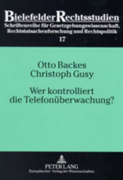 Produktbild: Wer kontrolliert die Telefon&uuml;berwachung?