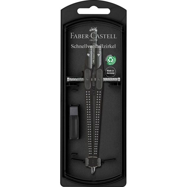 Produktbild: Faber-Castell Schnellverstellzirkel GRIP schwarz