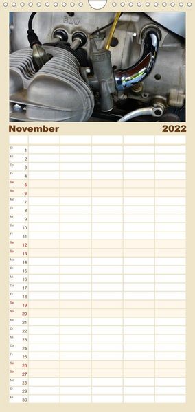 Produktbild: Familienplaner BMW R69S (Wandkalender 2022 , 21 cm x 45 cm, hoch)