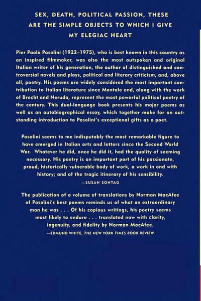 Produktbild: Pier Paolo Pasolini Poems