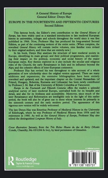 Produktbild: Europe in the Fourteenth and Fifteenth Centuries