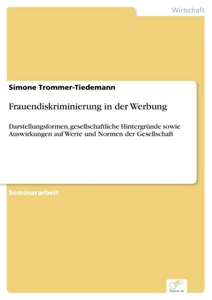 Produktbild: Frauendiskriminierung in der Werbung