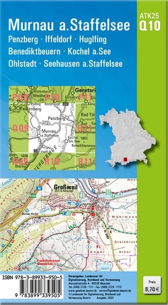Produktbild: Murnau a.Staffelsee 1:25 000