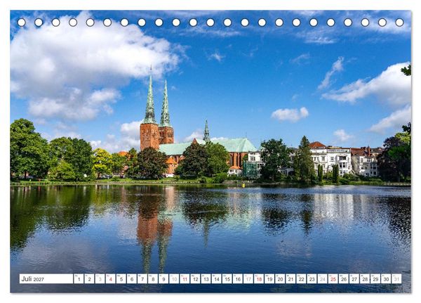 Produktbild: Schleswig-Holstein - Hansestadt L&uuml;beck (Tischkalender 2027 DIN A5 quer), CALVENDO Monatskalender