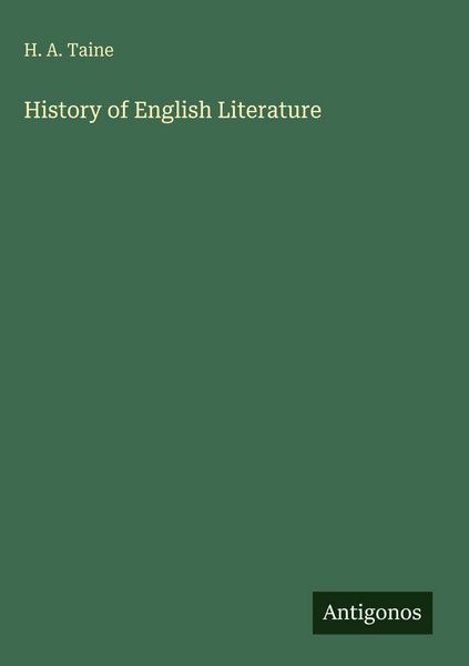 Produktbild: History of English Literature