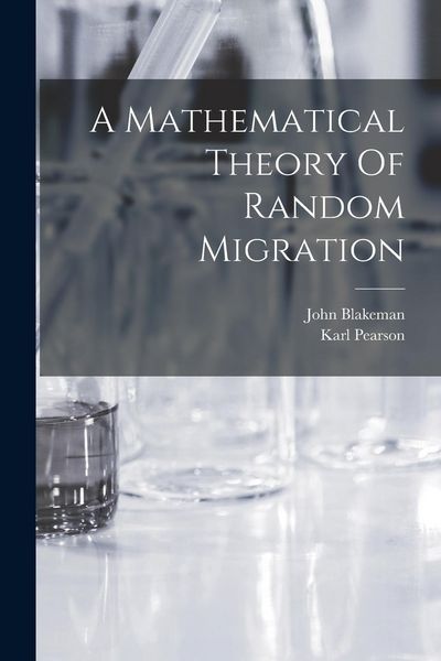 Produktbild: A Mathematical Theory Of Random Migration