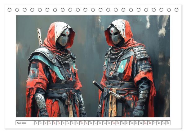 Produktbild: Mein Samurai (Tischkalender 2026 DIN A5 quer), CALVENDO Monatskalender