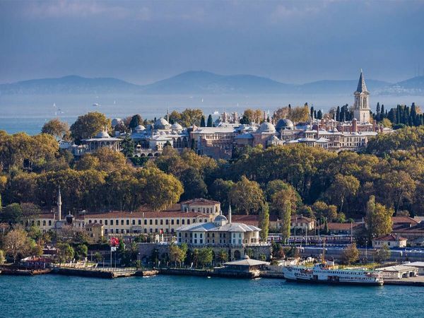 Produktbild: CALVENDO Puzzle Blick auf den Topkapi Palast | 1000 Teile Lege-Gr&ouml;&szlig;e 64x48cm Foto-Puzzle f&uuml;r gl&uuml;ckliche Stunden