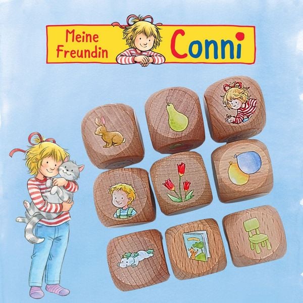 Produktbild: Geschichtenw&uuml;rfel mit Conni