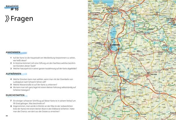 Produktbild: Landkarten-R&auml;tselreise Deutschland