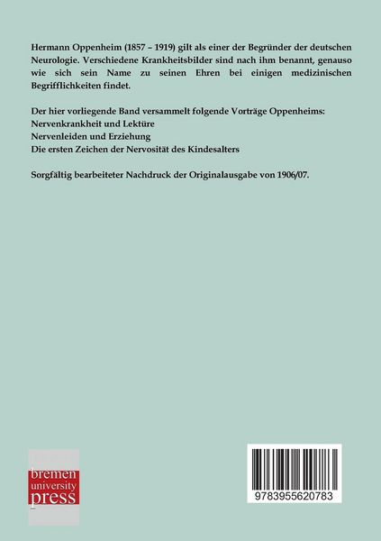 Produktbild: Nervenkrankheit, Nervenleiden und Nervosit&auml;t - 3 Vortr&auml;ge