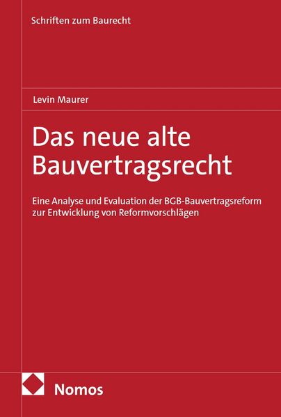 Produktbild: Das neue alte Bauvertragsrecht