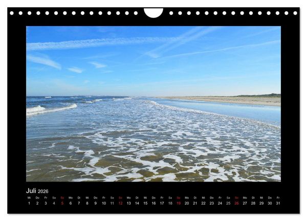 Produktbild: Juist &ndash; Insel im Wattenmeer (Wandkalender 2026 DIN A4 quer), CALVENDO Monatskalender