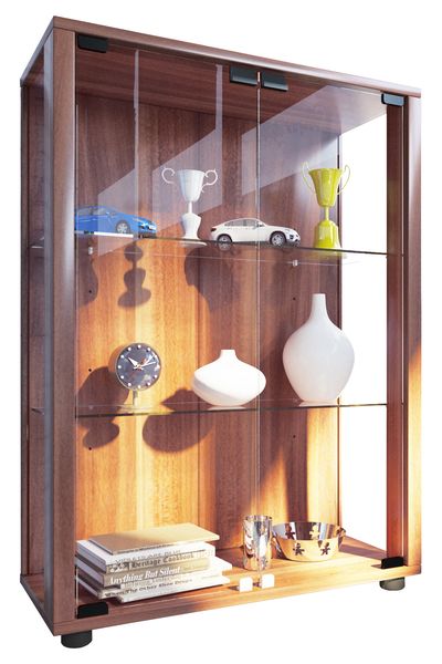 Holz Glas Stand Vitrine Sammelvitrine Sintalo