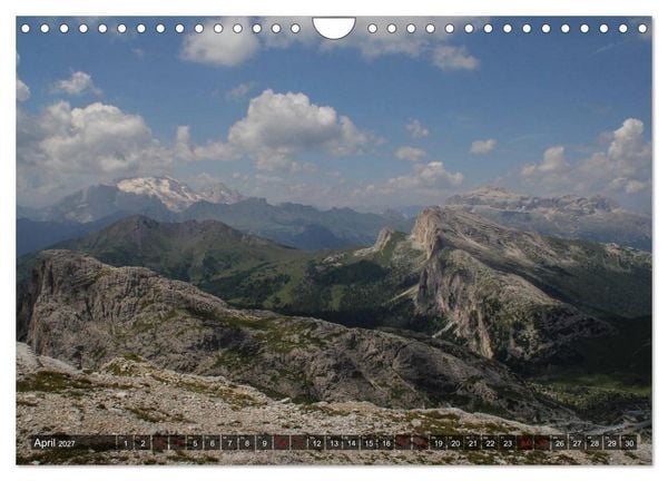 Produktbild: Dolomiten 2027 - Die wei&szlig;en Berge (Wandkalender 2027 DIN A4 quer), CALVENDO Monatskalender
