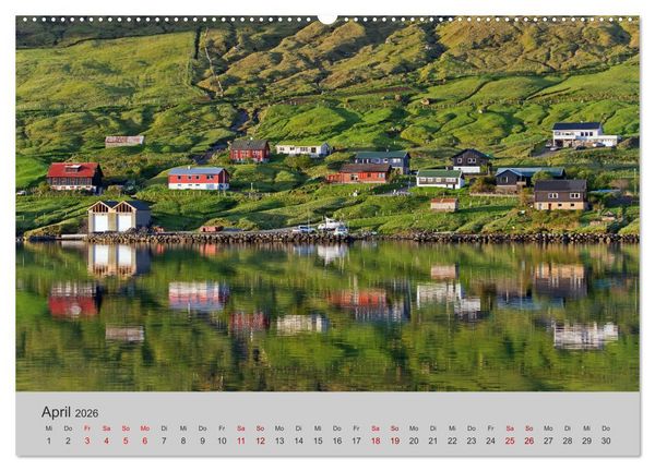 Produktbild: F&auml;r&ouml;er Inseln 2026 (Wandkalender 2026 DIN A2 quer), CALVENDO Monatskalender