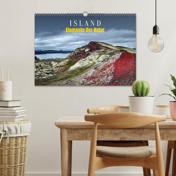 Produktbild: Island - Elemente der Natur (Wandkalender 2026 DIN A3 quer), CALVENDO Monatskalender
