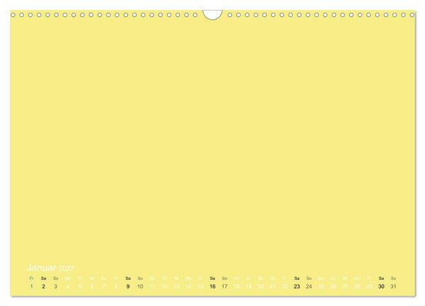 Produktbild: Bastelkalender - Gelb (Wandkalender 2027 DIN A3 quer), CALVENDO Monatskalender